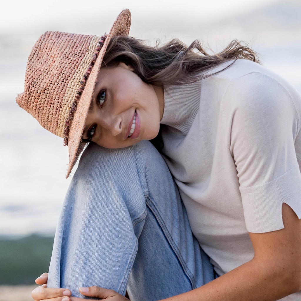 Christine Raffia Fedora