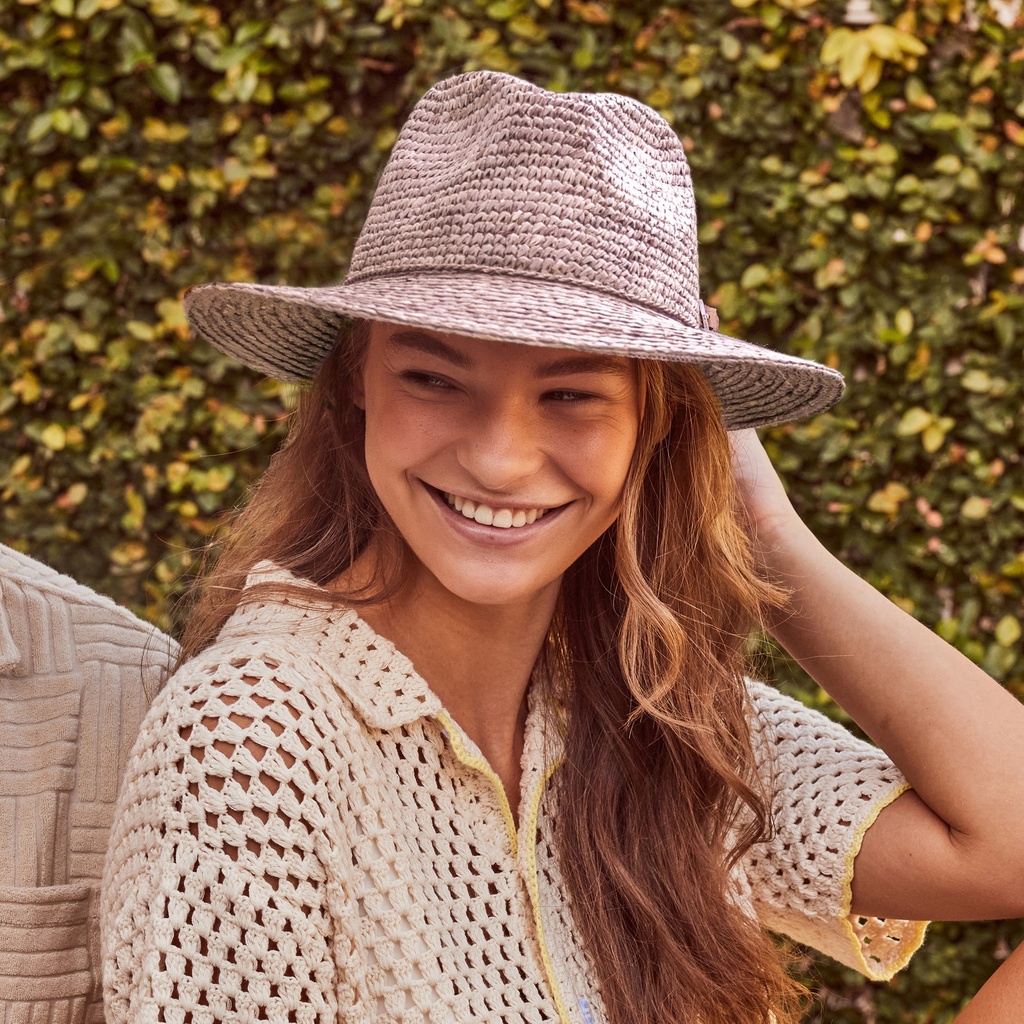 Flora Raffia Fedora