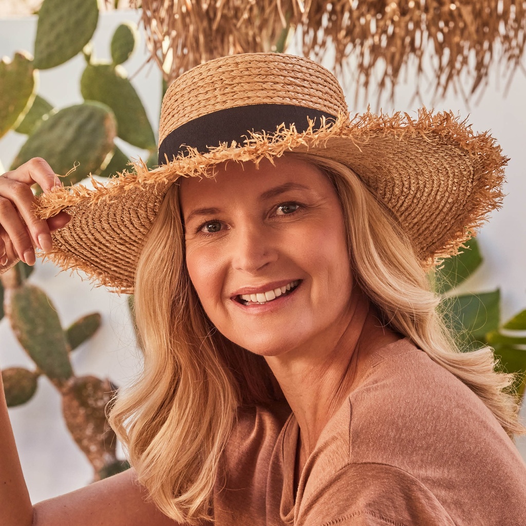 Quinn Raffia Wide Brim