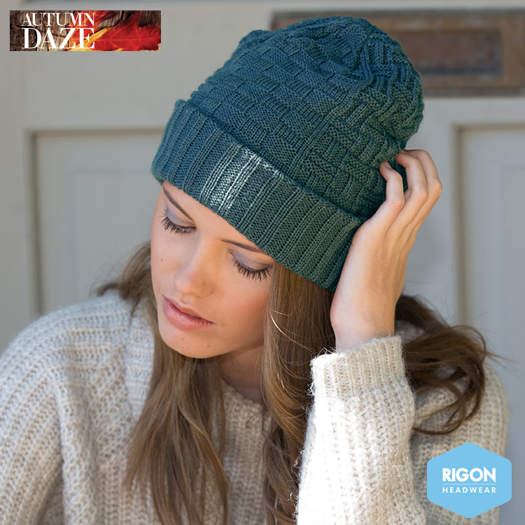 Tori Basket Weave Knitted Beanie