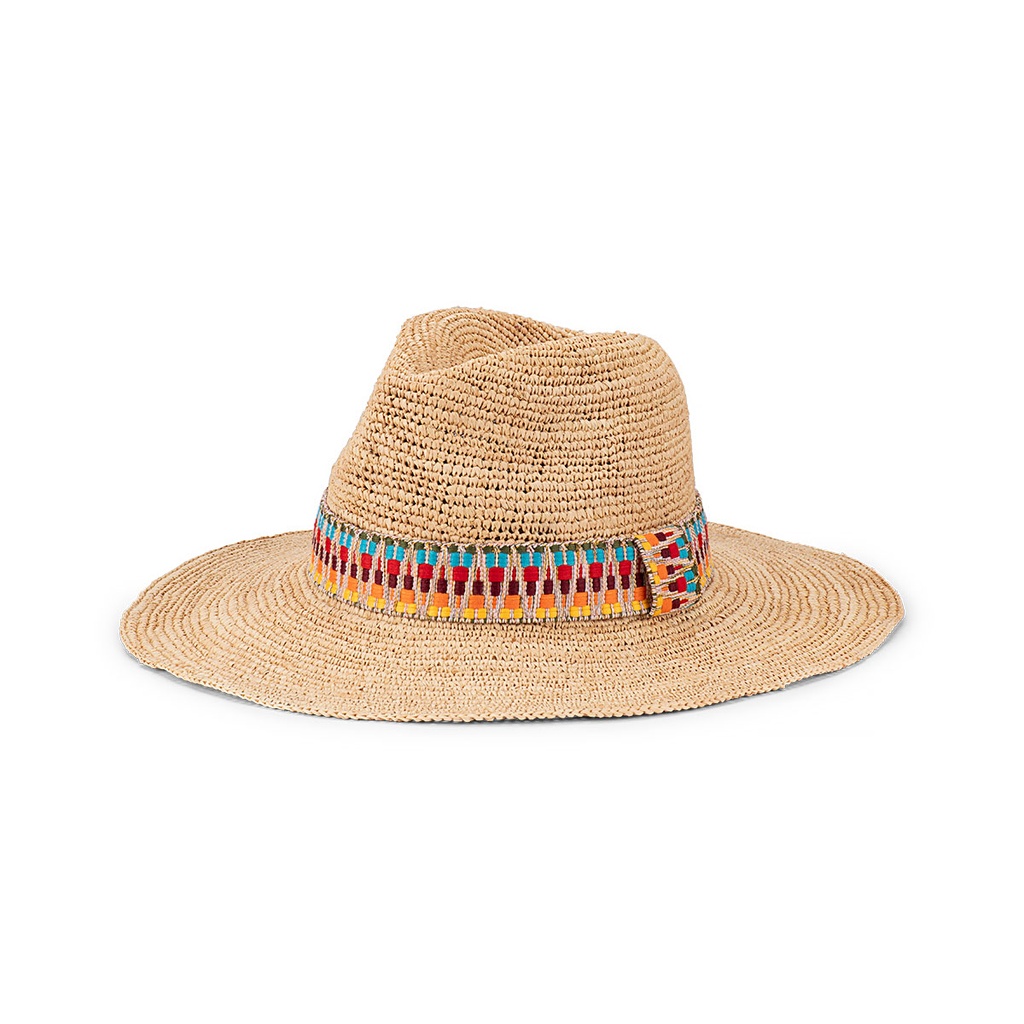 Capri - Crochet Raffia Wide Brim