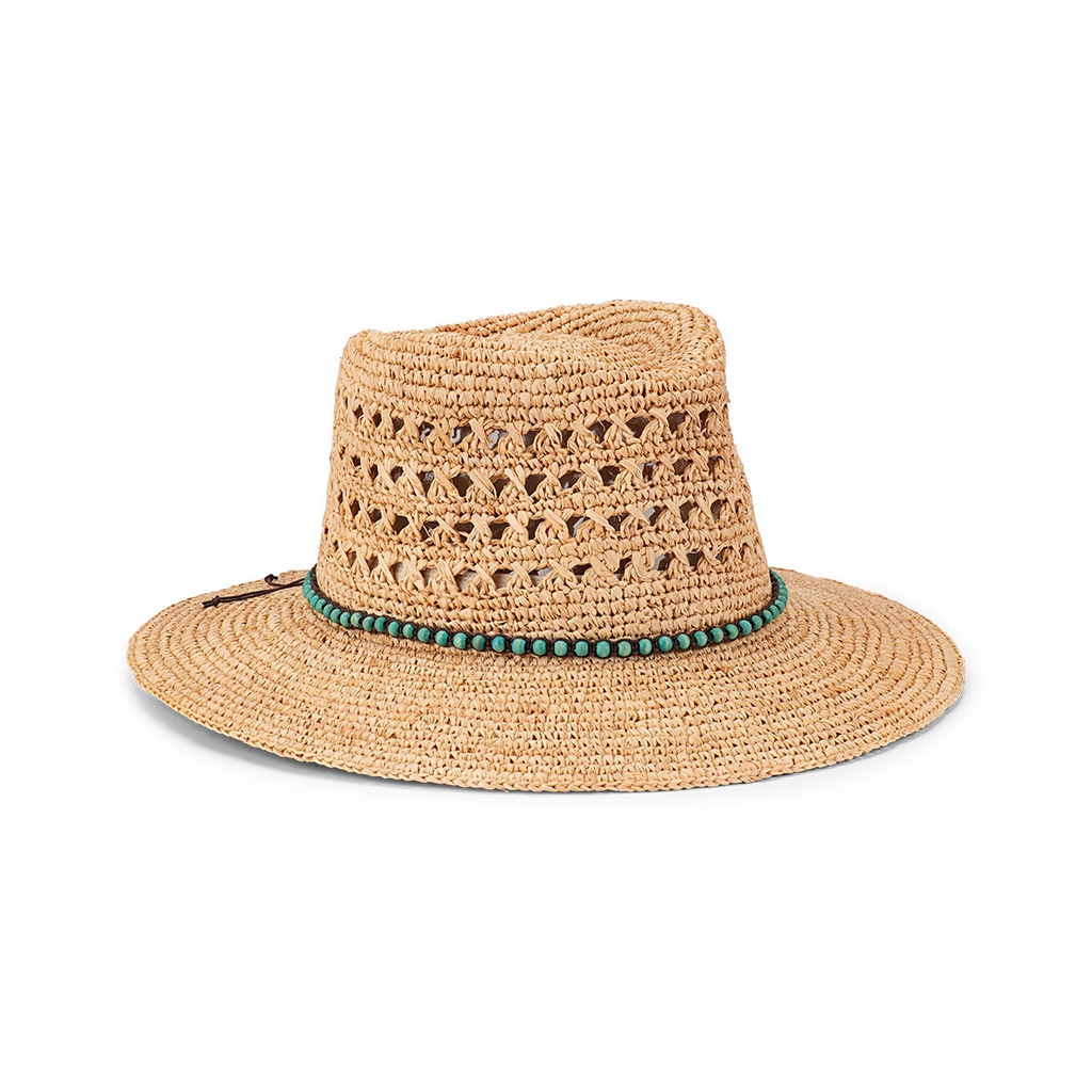 Crete - Vented Crochet Raffia Fedora