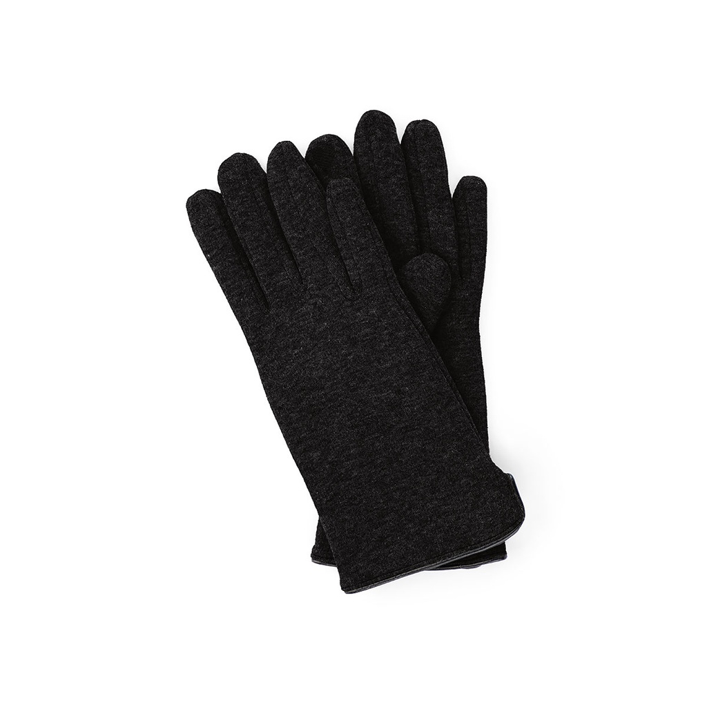 Sedona - Polyester Stretch Glove W/ Faux Leather Cuff Bind