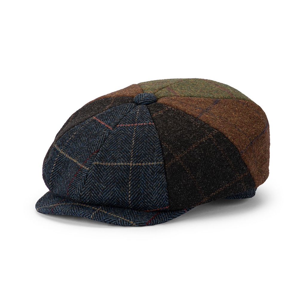 Shelby - 8 Pce Wool Patchwork Newsboy